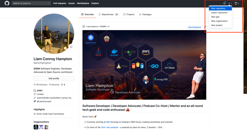 Create New Repository