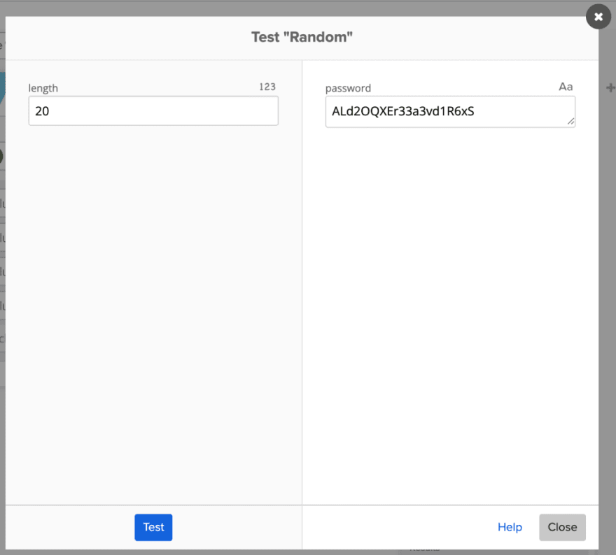 Generating a password