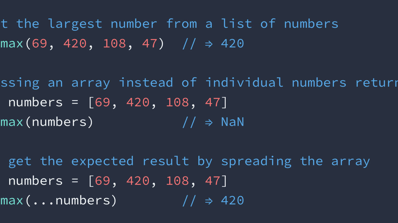 🔥 Getting the largest number from an array - DEV Community