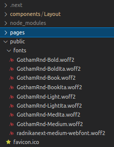 I put my fonts inside a fonts directory inside the public directory
