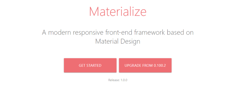 Materialize CSS Framework