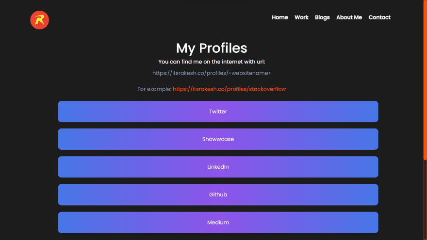 itsrakesh profiles page