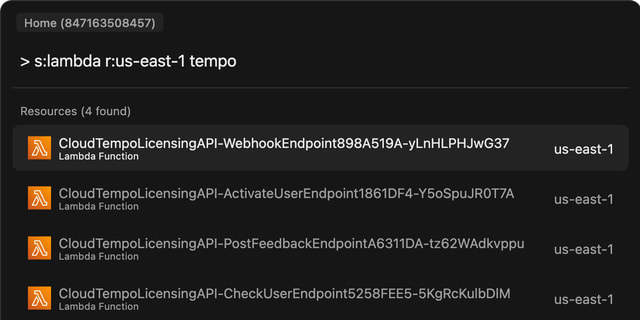 CloudTempo's query language