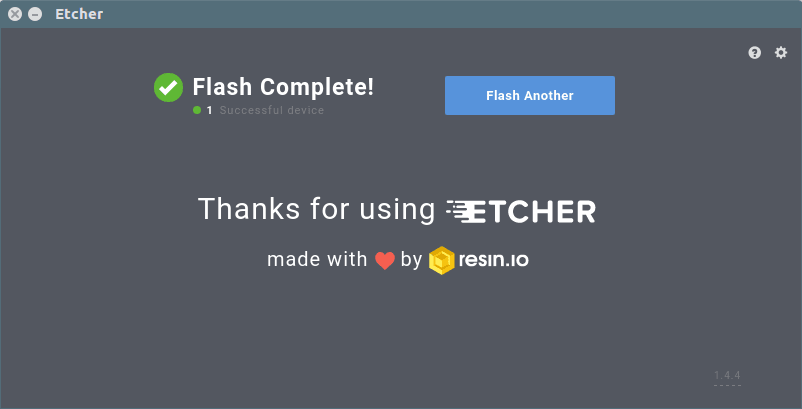 Etcher complete