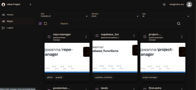 reopo manager repos