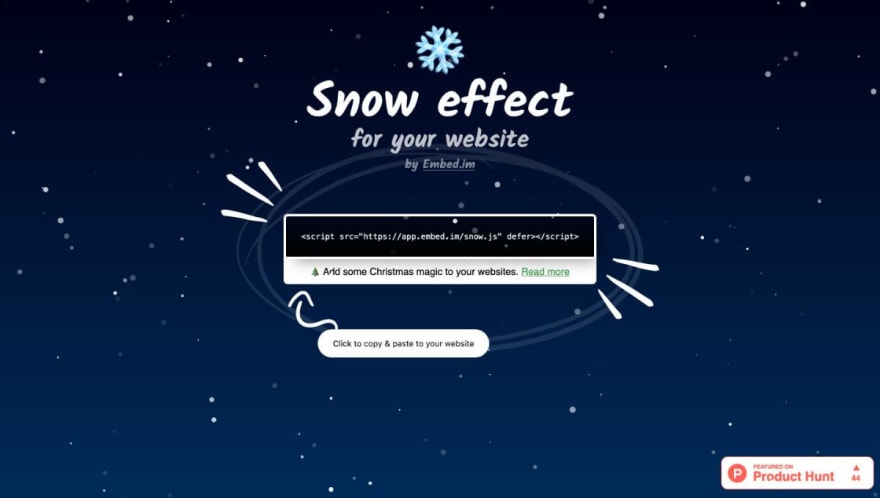 Snow effect