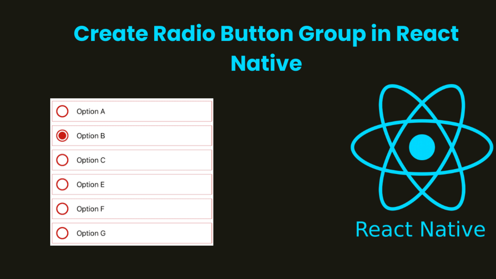 Create Radio Button Group in React-Native - DEV Community