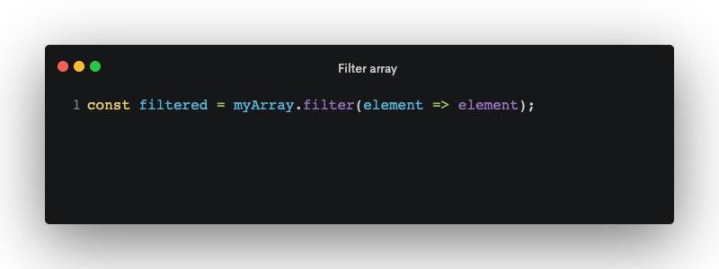 Filter array in JavaScript