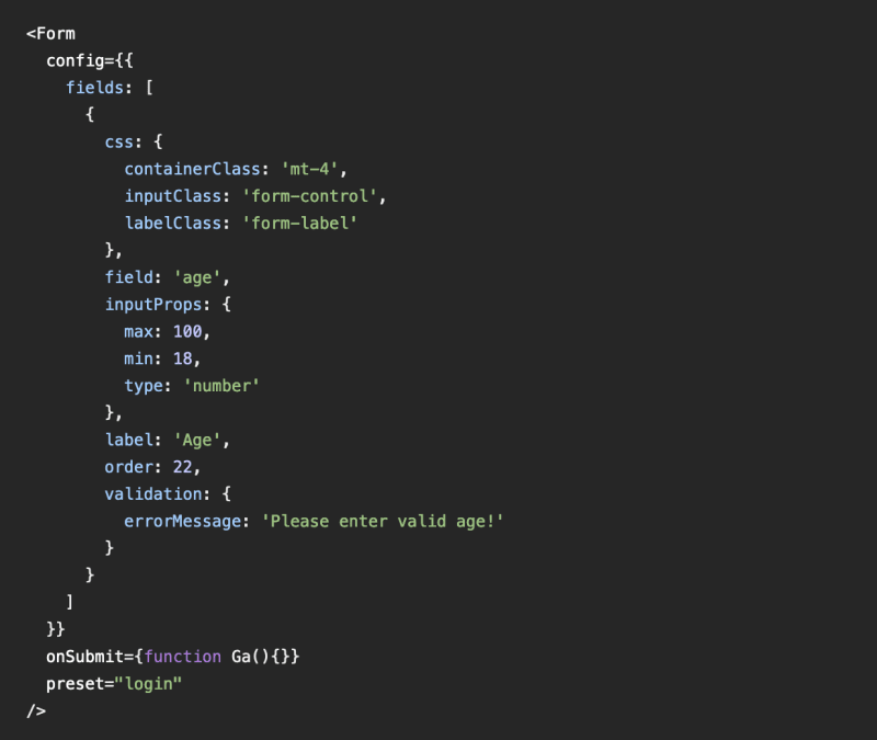 Adding age code