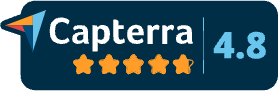 Capterra reviews badge