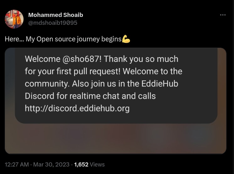 open source tweet