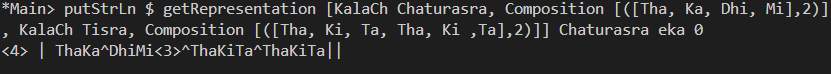 Getting the representation of a simple set of phrases using GetRepresentation