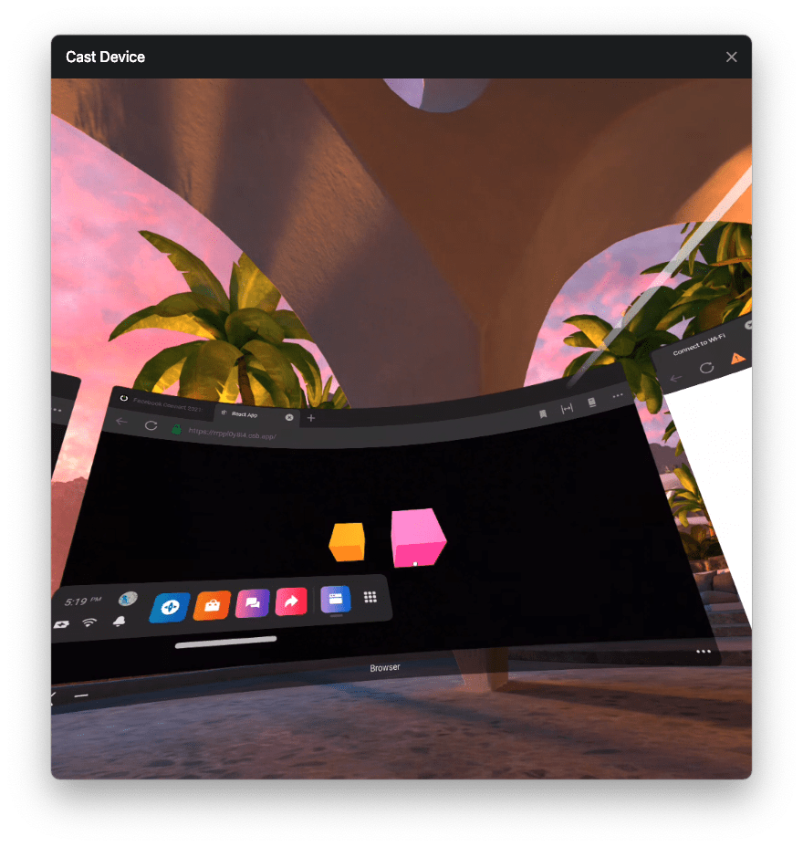 Oculus rift browser sale