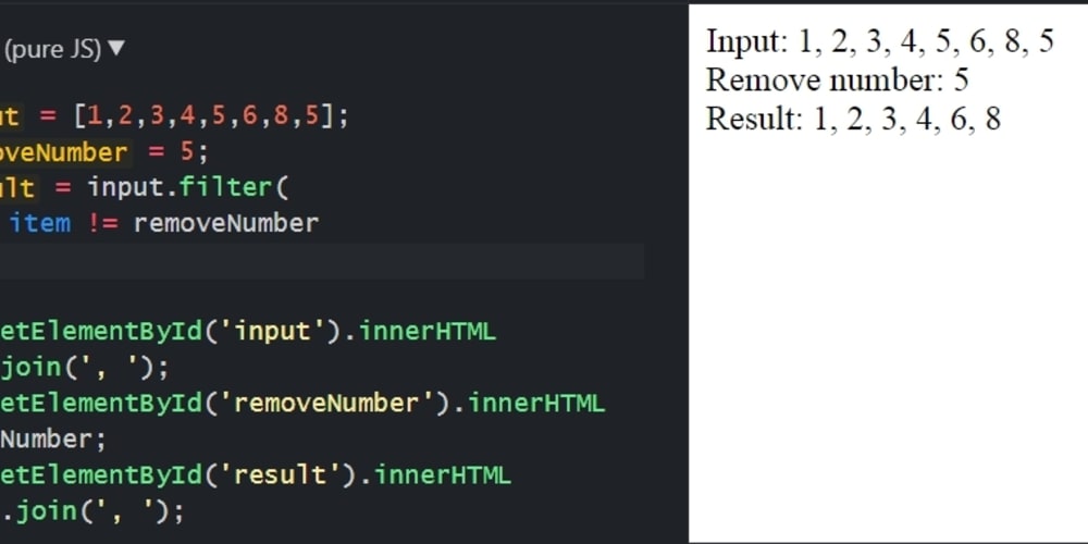 Js array remove