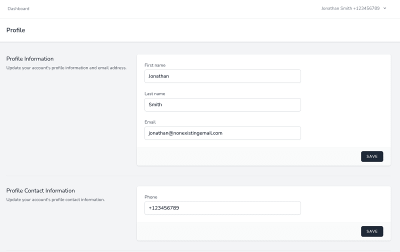 Master/fixed layout in Laravel. 