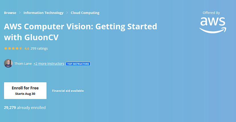 best AWS Computer Vision Course on Coursera