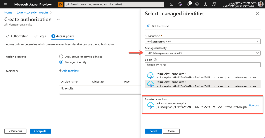 Add APIM Managed Identity