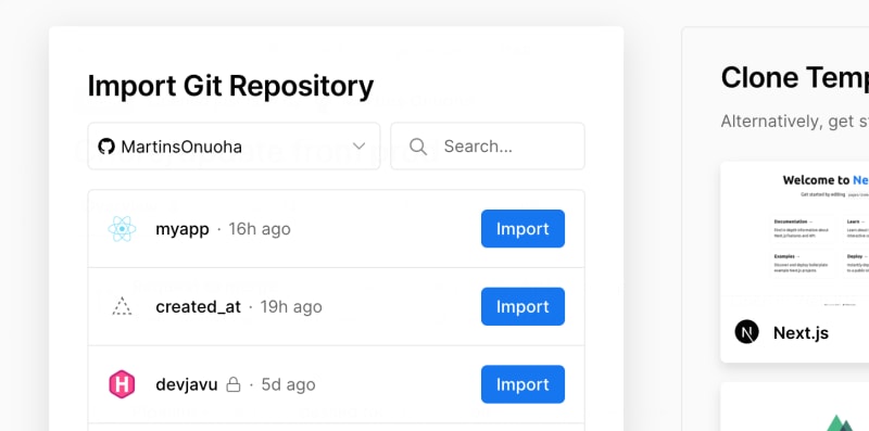 Import Repository