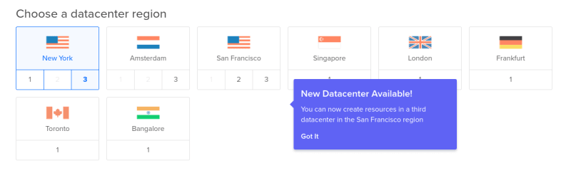 Digital Ocean Server Locations