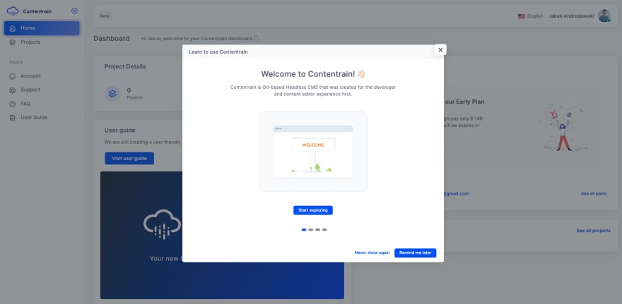 Contentrain Dashboard