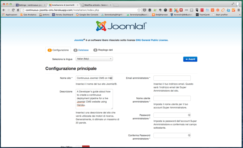 Continuous-Joomla-Cms-Heroku-Installation-Second-Wailing