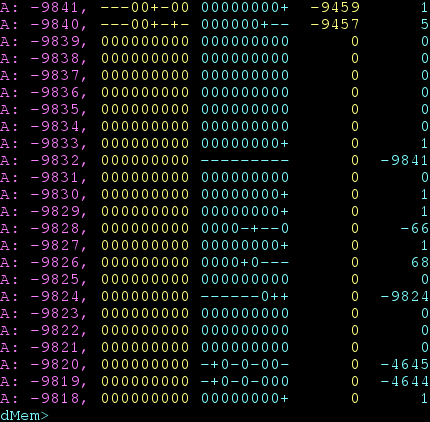 'clicalc' TROM's memory monitor