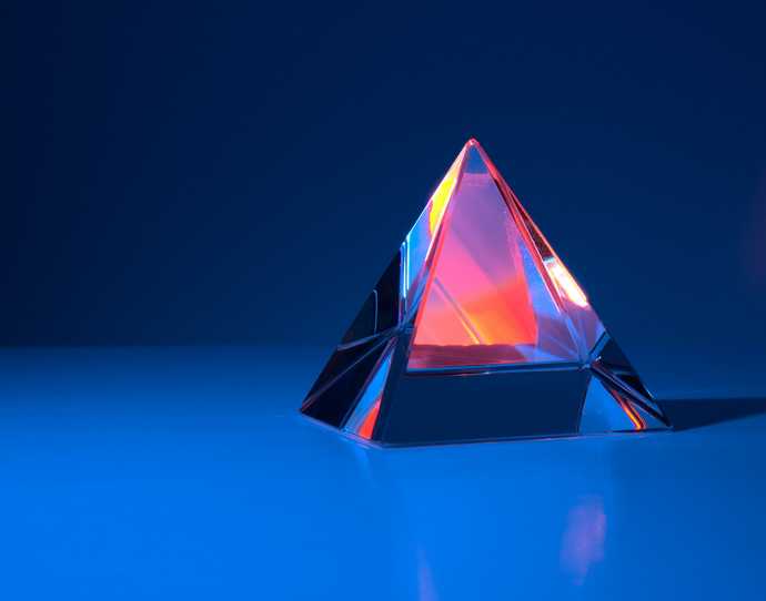 Crystal pyramind