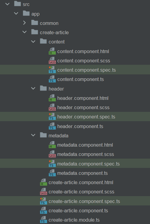 Scafolding components