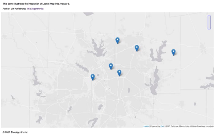 Integrating Maps into your Angular  Application with 