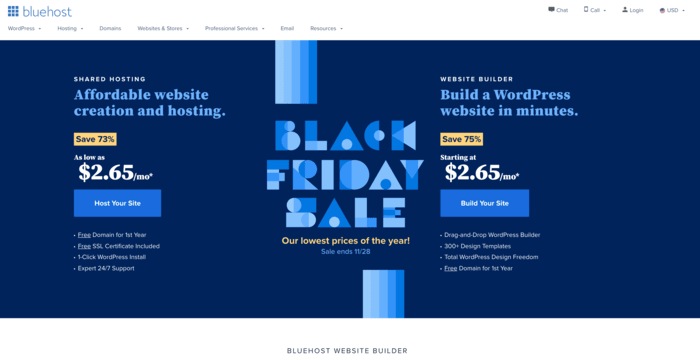 Bluehost Black Friday 2021