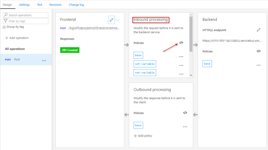 Edit Inbound Processing Policy