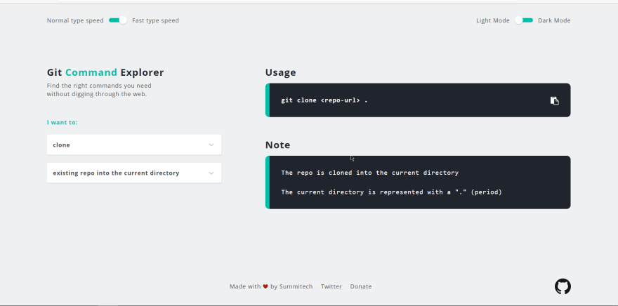 Git Command Explorer