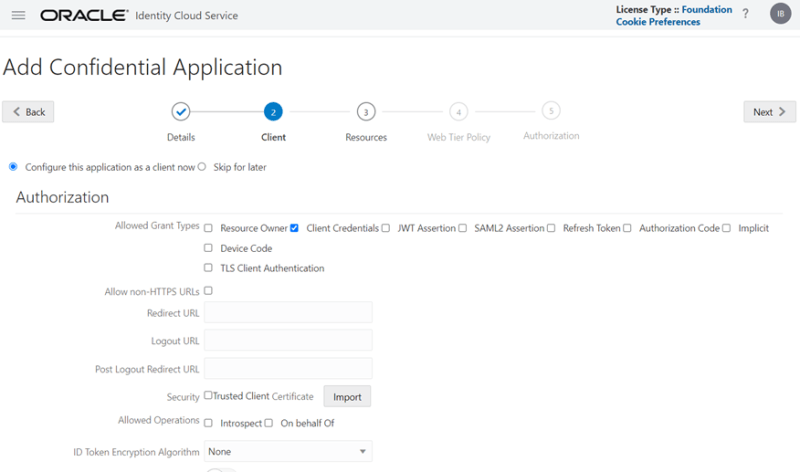 Configure Application