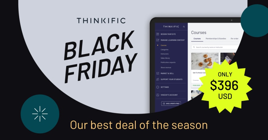 Best Cyber Monday deal 2021 | Thinkific