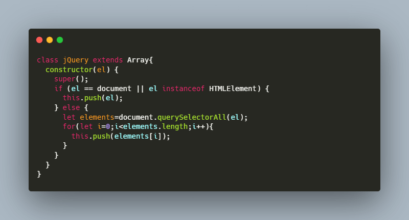 Make your own jQuery from scratch