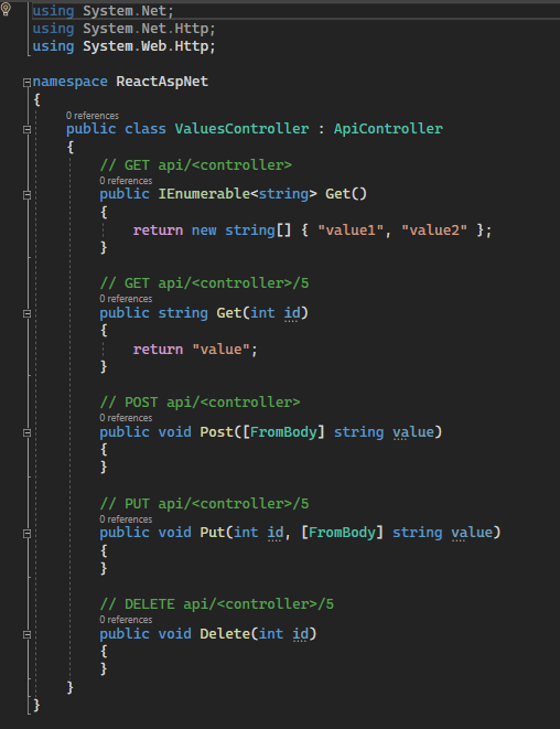 ValuesController