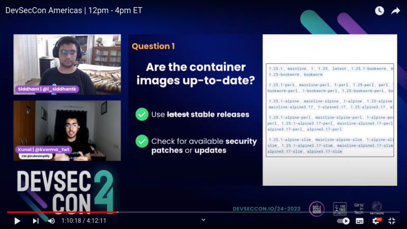 Are the container images up-to-date