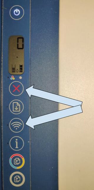 Wireless button and cancel button image