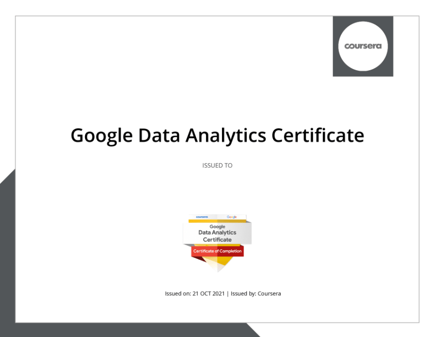 Does Google Data Analytics Certificate on Coursera have value