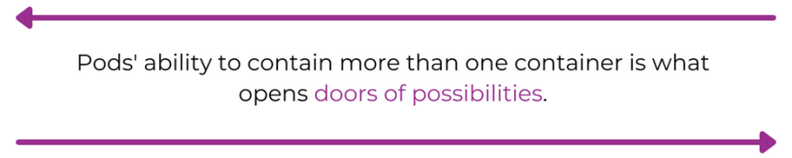 Emphasised quote: "pods' ability to contain more than one container is what opens doors of possibilities"