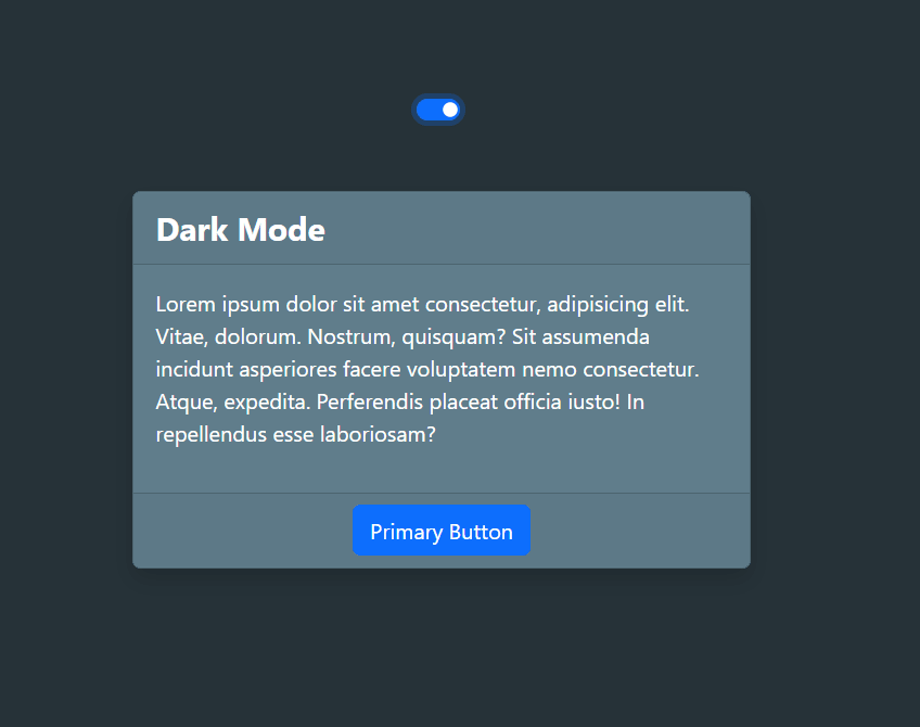 Dark Mode