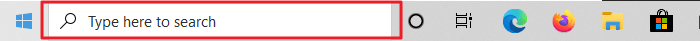 windows search box