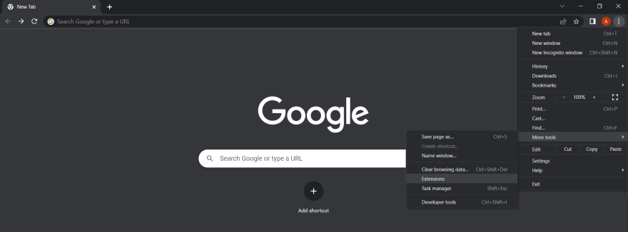 Extensions Manager Steps