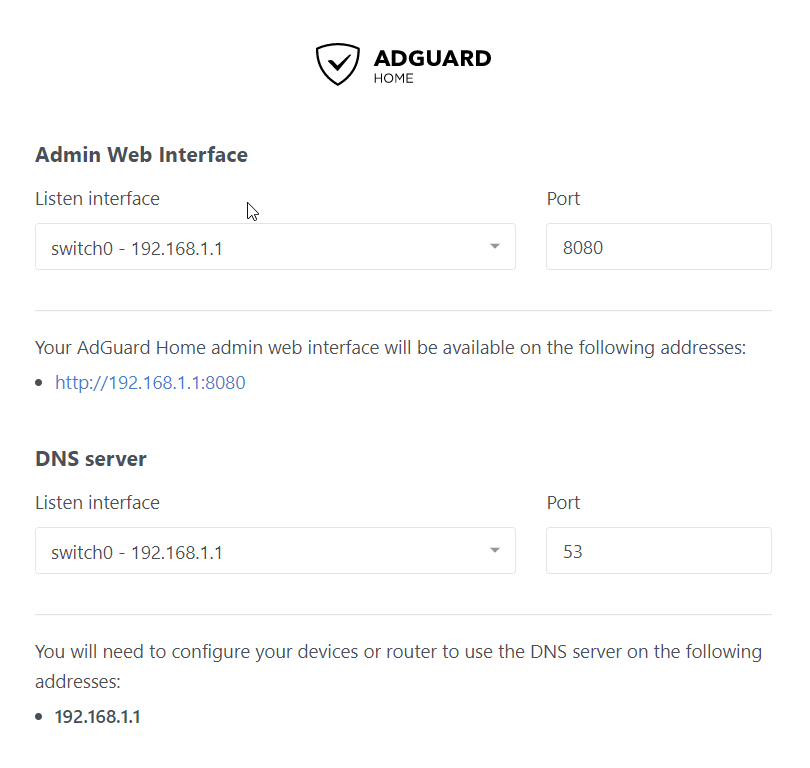 adguard dns hostname