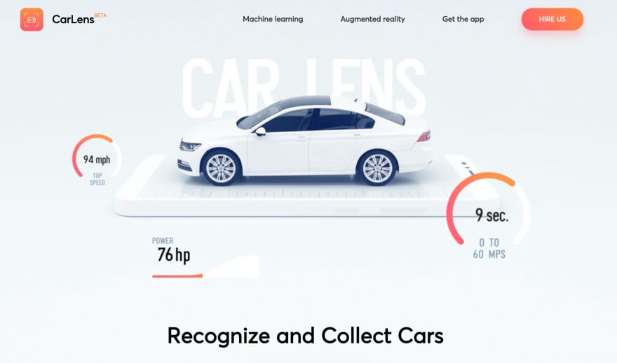 This 3d model is used in an animation. Notice the gradients here as well. (netguru.com/carlens)
