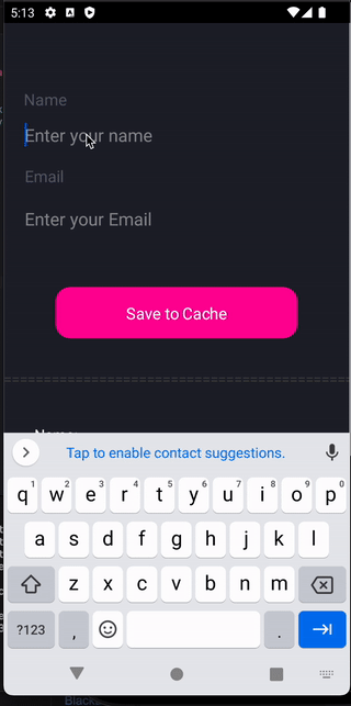 Android Cache SCADE