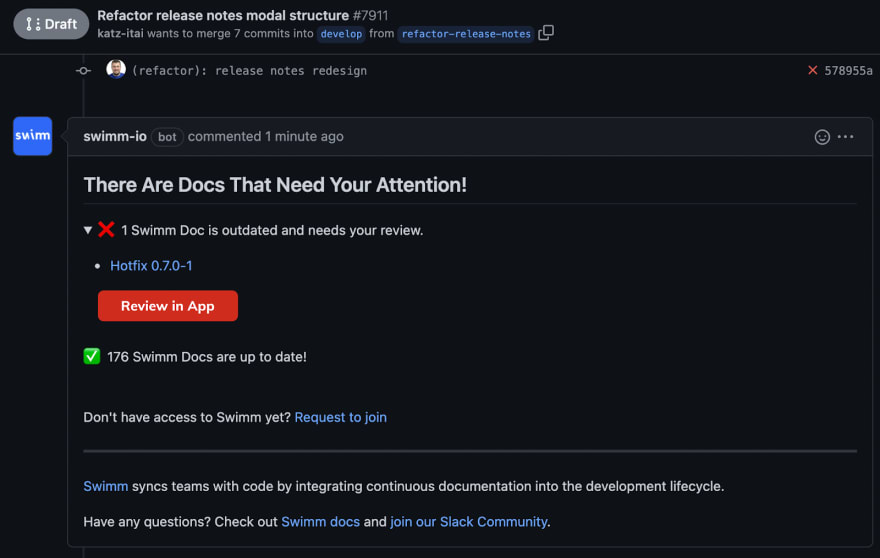 out of sync docs