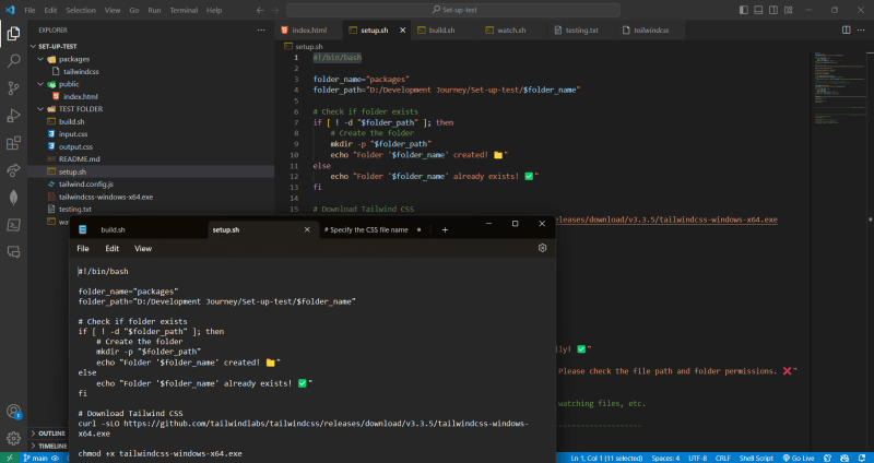 BASH CODE 