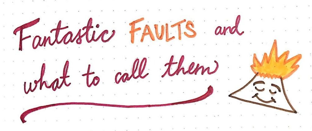 Cover image for Fantastic Faults and What to Call Them