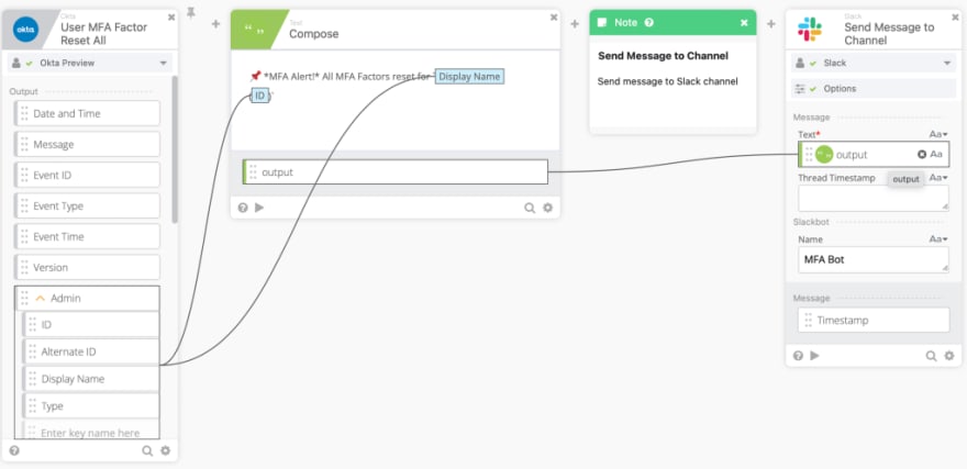 Okta Workflows flow